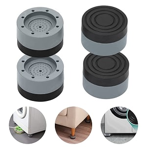4 pcs washing machine support anti-vibration and anti-walking pads for washing machine dryer reduce noise refrigerator base non slip grip foot pads