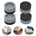 4 Pcs Washing Machine Support, Anti-vibration and Anti-Walking Pads for Washing Machine Dryer Reduce Noise, Refrigerator Base Non Slip Grip Foot Pads