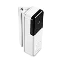 Wasserstein Horizontal Wedge Mount - Perfect Fit for Video Doorbell Pro - Adjustable Angle for Better Viewing (1 Pack, White)