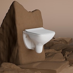 WASSMIST Commode Toilet Western Commode For