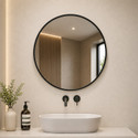 WASSMIST wsmst-mirror-round-20-F Bathroom Mirror Round Finish 