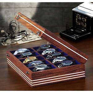 Watch box for women men Wooden