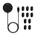 Watch Charger Cable, ABS & Plastic USB-c Charging Dock with Anti-Slip Silicone Dust Plugs Black Smartwatches Accessories for Watch Supplies
