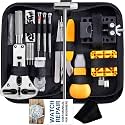 Watch Repair Kit, Anezus 187Pcs Watch Tool Kit with Watch Link Pin Remover Tools and Watch Back Case Removal Tools for Watch Strap Remover, Watch Battery Replacement, Watch Band Sizing, Watch Repair