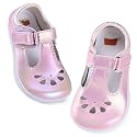 WateLves Toddler Little Girls Mary Jane Wide Dress Shoes Ballet Flats for Party School Wedding