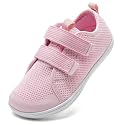 WateLves Toddler Little Kids Wide Barefoot Shoes The First Walking Shoes Girls Boys Breathable Zero Drop Minimalist Sneakers with Wide Toe Box Natural to Grow