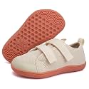 WateLves Toddler Little Kids Wide Barefoot Shoes The First Walking Shoes Girls Boys Breathable Zero Drop Minimalist Sneakers with Wide Toe Box Natural to Grow