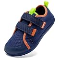 WateLves Toddler Little Kids Wide Barefoot Shoes The First Walking Shoes Girls Boys Breathable Zero Drop Minimalist Sneakers with Wide Toe Box Natural to Grow