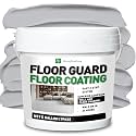 Water-based colored sand floor paint, Smoke grey 1 Gallon,aterproof Coating, Non-Mixed Satin Paint, Suitable For Garages, Concrete, Interior Walls, Household Floors