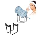 Water Dispenser Detachable Bracket Bottled Stand with Water Dispenser Valve for Water Gallon (GF-17, Black, 27 x 18 x 28.5 cm), 20L