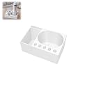 Water Flosser Holder Organizer for Waterpik WP-56, Cabinet Storage, Space Saving Design, Easy Access Bathroom Organizer (White)