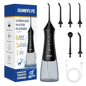 water flosser for teeth cordless water pick 4 modes 12 levels