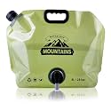 Water Jug Camping 2.1 Gallon Collapsible with Spigot, BPA Free Portable Water Pouch Foldable Water Bags for Outdoor Hiking, Travel and Emergency &amp; Water Storage Containers (Green-1Pcs)