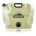 Water Jug Camping 2.1 Gallon Collapsible with Spigot, BPA Free Portable Water Pouch Foldable Water Bags for Outdoor Hiking, Travel and Emergency &amp; Water Storage Containers (Beige-1Pcs)