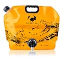 Water Jug Camping 2.1 Gallon Collapsible with Spigot, BPA Free Portable Water Pouch Foldable Water Bags for Outdoor Hiking, Travel and Emergency &amp; Water Storage Containers (Orange-1Pcs)