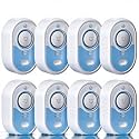 Water Leak Detector with Loud Alarm, 100dB Siren & LED Flash, Water Sensor Alarm for Home, Basement, Sump Pump, Kitchen, Bathroom, Water Heater, Indoor Outdoor 8-Pack