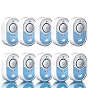 Water Leak Detector with Loud Alarm, 100dB Siren & LED Flash, Water Sensor Alarm for Home, Basement, Sump Pump, Kitchen, Bathroom, Water Heater, Indoor Outdoor 10-Pack