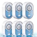 Water Leak Detector with Loud Alarm, 100dB Siren & LED Flash, Water Sensor Alarm for Home, Basement, Sump Pump, Kitchen, Bathroom, Water Heater, Indoor Outdoor 6-Pack