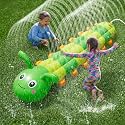 Water Sprinkler for Kids, Large Caterpillar Inflatable Sprinkler