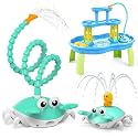 Water Table Pump, Rechargeable 5400mAh Water Pump for Water Table Powered Continuous with 8Hrs Playtime,IP67 Waterproof 2 Flow Settings Outdoor Water Table Accessories for Kids Boys Girls