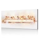 Watercolor Christian Wall Decor Last Supper Picture for Dining Room
