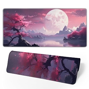 Watercolor Japanese Large Gaming Mouse PadJapanese Mouse