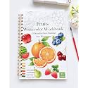Watercolor Workbook, Water Coloring Book for Adult &Teens Beginners,15 Beautiful Fruits Designs 300gsm Cold Press Cotton Watercolor Paper,Perfect Gifts to Spark Creativity Stress Relief(10.2" x 6.9")