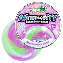 WATERELF Play Putty Slime for Kids, Fidget Sensory Artistic Therapy Putty Toys for Boys Girls Adults, Stress Relief Non-Sticky, 3.11 Inch 3.2 Oz – Green/Purple