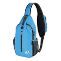 WATERFLY Crossbody Sling Backpack Sling Bag Travel Hiking Daypack