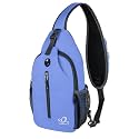 WATERFLY Crossbody Sling Backpack Sling Bag Travel Hiking Daypack