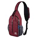 WATERFLY Crossbody Sling Backpack Sling Bag Travel Hiking Daypack