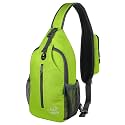 WATERFLY Crossbody Sling Backpack Sling Bag Travel Hiking Daypack