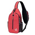 WATERFLY Crossbody Sling Backpack Sling Bag Travel Hiking Daypack