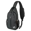 WATERFLY Crossbody Sling Backpack Sling Bag Travel Hiking Daypack