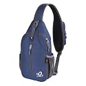 WATERFLY Crossbody Sling Backpack Sling Bag Travel Hiking Daypack
