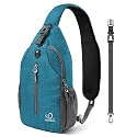 WATERFLY Crossbody Sling Backpack Sling Bag Travel Hiking Daypack