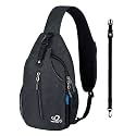 WATERFLY Crossbody Sling Backpack Sling Bag Travel Hiking Daypack