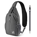 WATERFLY Small Hiking Sling Bag: Crossbody Sling Backpack Chest Bag Daypack for Men Women with Skin-Friendly Shoulder Strap