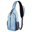 WATERFLY Sports Crossbody Sling Backpack Sling Bag Chest Bag Daypack for Cycling Hiking Running Men Women