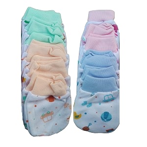 waterfowl new born baby boy amp baby girl cotton housiry mittens sethand glovesmuthi for age 0-6 months pack of 12 0-6 months