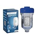 WaterLabs Geyser Filter for Hard Water Bathroom | Softener for Limescale, Sediment and Rust Protection | Universal Fit | DIY Install - WHF-02