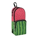 Watermelon Pencil Pouch for Teen Girls Portable Stationery Supplies with Handle &amp; Loop Zipper Fruit Pencil Pouch