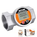 Waterproof 2 Inch Flow Meter for Hot/Cold Water, Fuel & Liquids