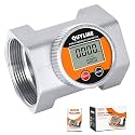 Waterproof 3 Inch Flow Meter for Hot/Cold Water, Fuel & Liquids