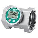 Waterproof 3 Inch Water Flow Meter, 16-343 GPM Digital NPT Flowmeter with EMI Protection for Diesel, Gasoline, Pool, Hydrant, Fire Truck and Oil Tanker, ±1% Accuracy