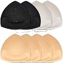 Waterproof Bathing Suit Cups Inserts 4 Pairs Swimsuit Pads Push Up