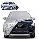 Waterproof Car Cover Compatible with Dzire 2012-16 | Dustproof Sun Protection Cover | Soft Cotton Lining | Triple Stitched | Mirror Pocket | Antenna Pocket | All Weather Body Cover (Silver Yellow)