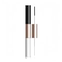 Waterproof Colorful Mascara with Small Brush, 1 Mascara with 2 Colors, Multi-Color, 2 Brush 2 Colors, Smudge-Proof, Long-Lasting, Volume and Lengthening, No Clumping (Black &amp; White)