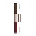 Waterproof Colorful Mascara with Small Brush, 1 Mascara with 2 Colors, Multi-Color, 2 Brush 2 Colors, Smudge-Proof, Long-Lasting, Volume and Lengthening, No Clumping (Brown &amp; Red)