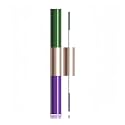 Waterproof Colorful Mascara with Small Brush, 1 Mascara with 2 Colors, Multi-Color, 2 Brush 2 Colors, Smudge-Proof, Long-Lasting, Volume and Lengthening, No Clumping (Green & Purple)